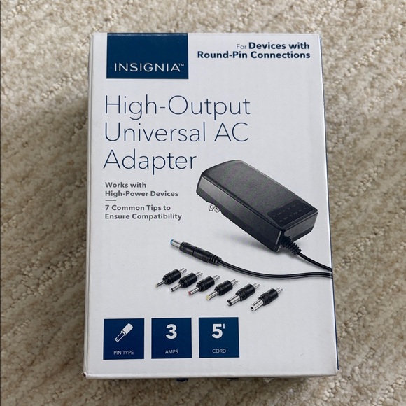 Insignia Other - NEW Insignia Black Universal AC Adapter